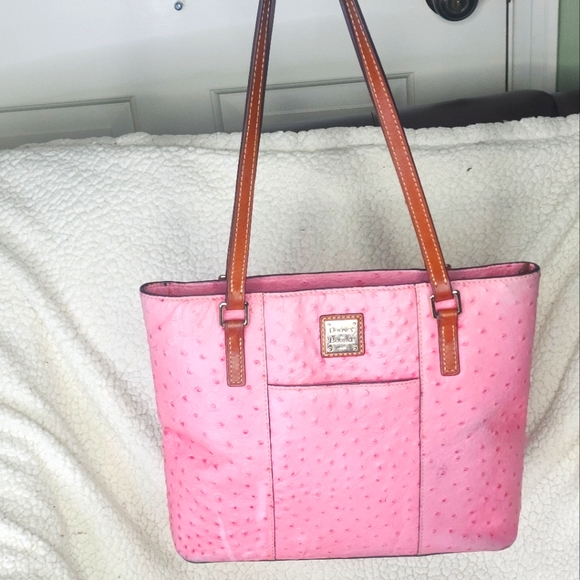 Dooney & Bourke Bags Dooney And Bourke Ostrich Leather Pink Poshmark